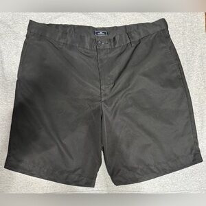Dockers Black Flat Front Shorts Cotton Twill